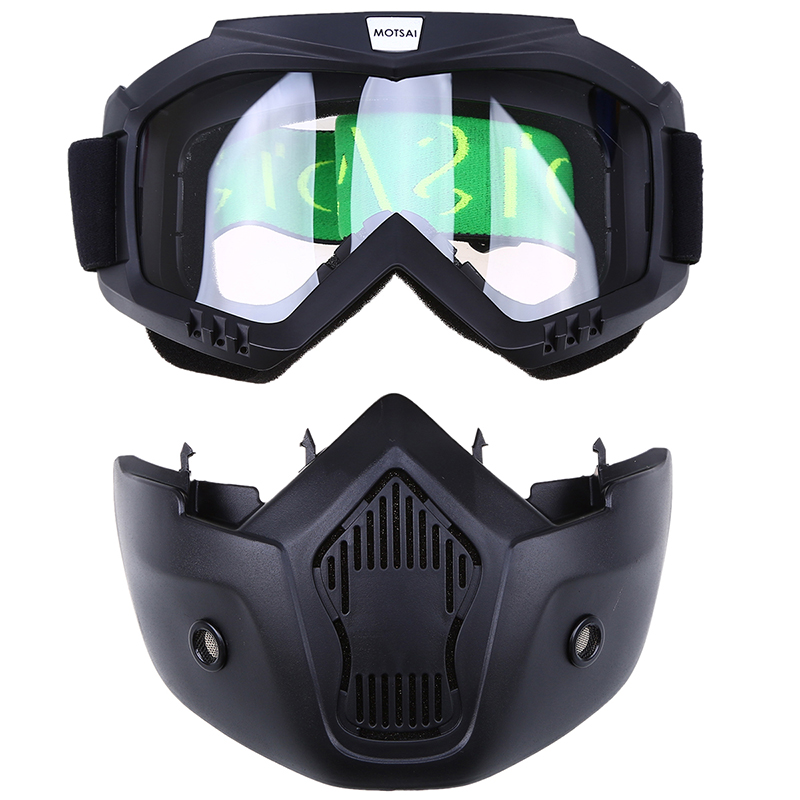 Vintage Motocross Face Mask Goggles Riding Dirt Bike Off Road